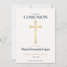 Elegante Primera Comunión Gouden Kruis