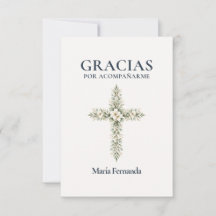 Elegante Primera Comunión Kruis Botanisch