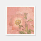 Elegante Primrose Roze Bruiloft Servet (Voorkant)