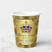 Elegante Prince Baby shower papieren bekers (Achterkant)