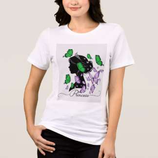 Elegante "Princess of Butterflies" T-shirt | prins