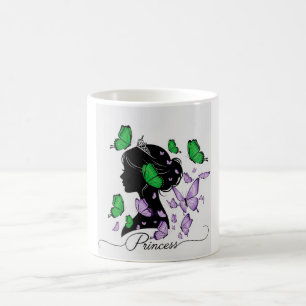 Elegante "Princess of Butterflies" T-shirt prins Koffiemok