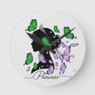 Elegante "Princess of Butterflies" T-shirt   prins Ronde Klok
