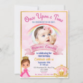Elegante Prinses foto Verjaardag Uitnodiging (Voorkant)
