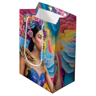 Elegante prinses met vleugels medium cadeauzakje