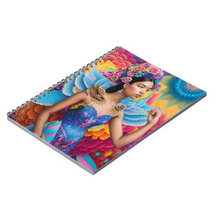 Elegante prinses met vleugels  notitieboek