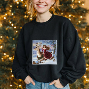 Elegante Prinses & Rendier Vintage Kerst Moois Trui