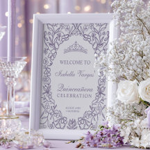 Elegante Prinses Tiara Bloem Quinceanera Welkom