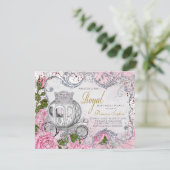 Elegante Prinses Verjaardagsfeest Kaart (Staand voorkant)