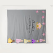 Elegante prinses verjaardagsviering wandkleed (Voorkant (horizontaal))