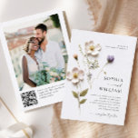 Elegante print geperste pastel Boho bloemen bruilo Kaart<br><div class="desc">Klik voor verdere aanpassingen op "Deze sjabloon personaliseren" en vervolgens op "Bewerken met ontwerpgereedschap". Stijlvolle bewerkbare gemakkelijk te gebruiken bruiloft sjablonen,  meer items beschikbaar in de winkel (uitnodigingen,  rsvp,  bedankjes,  briefpapier & decor). Neem contact met me op als je hulp nodig hebt of overeenkomende objecten.</div>