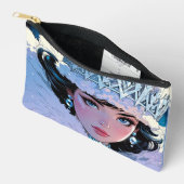 Elegante print gesneden naaizak etui (Open)