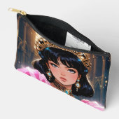 Elegante print gesneden naaizak etui (Open)