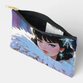 Elegante print gesneden naaizak etui (Open)