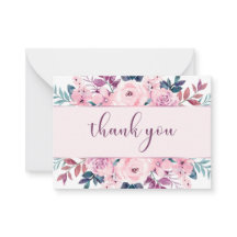 Elegante printbare bedankkaart