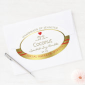 Elegante Product Verpakking Etiketten Wit en Goud (Envelop)