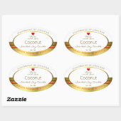 Elegante Product Verpakking Etiketten Wit en Goud (Vel)