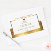 Elegante Product Verpakking Etiketten Wit en Goud (Envelop)
