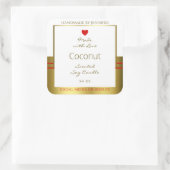 Elegante Product Verpakking Etiketten Wit en Goud (Tas)