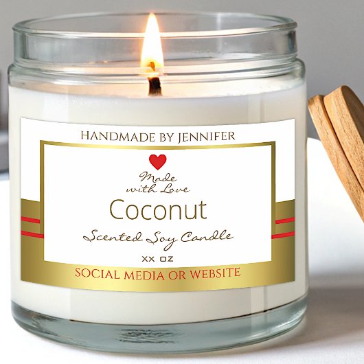 Elegante Product Verpakking Etiketten Wit en Goud