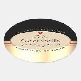 Elegante Product Verpakking Etiketten Zwart Beige