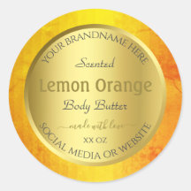 Elegante productverpakkingsetiketten Goud Sinaasap