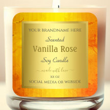 Elegante productverpakkingsetiketten Goud Sinaasap