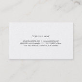 Elegante profesional autónomo freelance freelances visitekaartje (Achterkant)