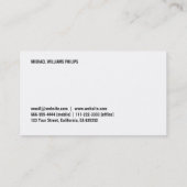 ELEGANTE PROFESIONAL BLANCO SIMPLE ORO METAL VISITEKAARTJE (Achterkant)