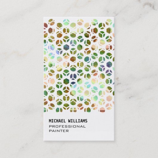 ELEGANTE PROFESIONAL BLANCO SIMPLE ORO METAL VISITEKAARTJE (Voorkant)