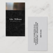 Elegante profesional cerciopelo freelance visitekaartje (Voorkant / Achterkant)