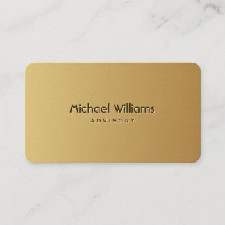 ELEGANTE PROFESIONAL MINIMALISTA SIMPLE METAL ORO VISITEKAARTJE