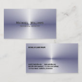 ELEGANTE PROFESIONAL MINIMALISTA SIMPLE METAL VISITEKAARTJE (Voorkant / Achterkant)