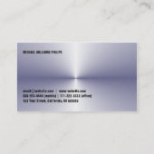 ELEGANTE PROFESIONAL MINIMALISTA SIMPLE METAL VISITEKAARTJE (Achterkant)