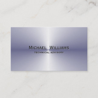 ELEGANTE PROFESIONAL MINIMALISTA SIMPLE METAL VISITEKAARTJE