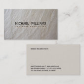ELEGANTE PROFESIONAL ROCA PIEDRA BLANCO NATURAL VISITEKAARTJE (Voorkant / Achterkant)