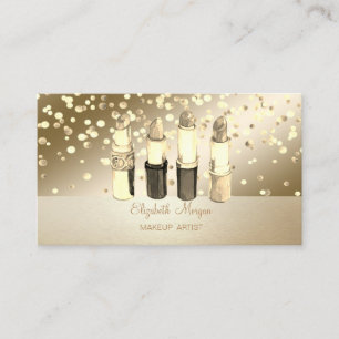 Elegante Professional, Modern, Confetti, Lippensti Visitekaartje