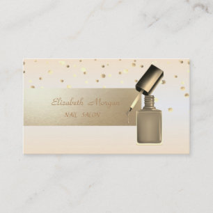 Elegante Professional, Modern, Confetti, Nagellak Visitekaartje