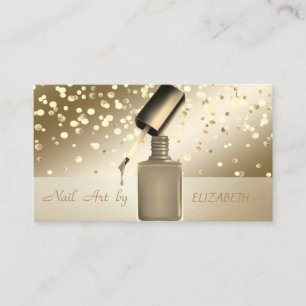 Elegante Professional, Modern, Confetti, Nagelsalo Visitekaartje