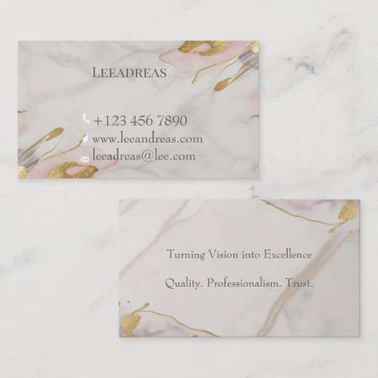 Elegante Professional Visitekaartje (Voorkant / Achterkant)