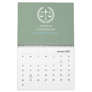 Elegante professional voor advocatenkantoor kantoo kalender