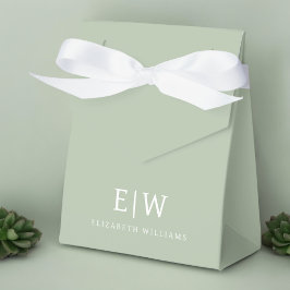 Elegante Professioneel Eenvoudig Monogram Minimali Bedankdoosjes