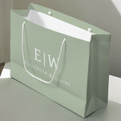 Elegante Professioneel Eenvoudig Monogram Minimali Groot Cadeauzakje