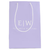 Elegante Professioneel Eenvoudig Monogram Minimali Medium Cadeauzakje (Voorkant)