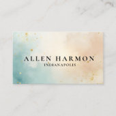 Elegante Professioneel Eenvoudig Monogram Minimali Visitekaartje (Voorkant)