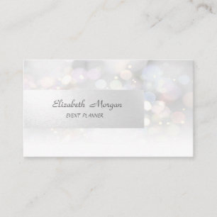 Elegante Professioneel Minimalistisch, Bokeh Visitekaartje