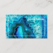 Elegante professionele Agaat Geode Visitekaartje (Voorkant)