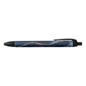Elegante Professionele Agaat Marmer Script Zwarte Inkt Pen (Bovenkant)