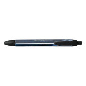 Elegante Professionele Agaat Marmer Script Zwarte Inkt Pen (Achterkant)