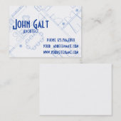 Elegante Professionele Architect Visitekaartje (Voorkant / Achterkant)